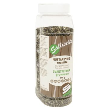 SALLINEN MUSTAPIPPURI ROUHITTU 340 G