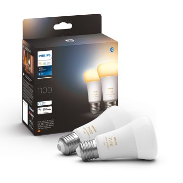 PHILIPS HUE WHITE AMBIANCE ÄLYLAMPPU 8W A60 E27 2KPL 800L 2200