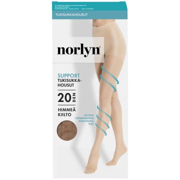 NORLYN SUPPORT 20 DEN TUKISUKKAHOUSUT, 9202 POWDER 40-44