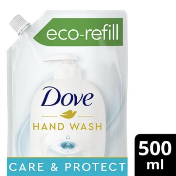 DOVE CARE&PROTECT LIQUID HANDWASH REFILL 500 ML