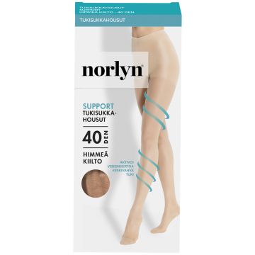 NORLYN SUPPORT 40 DEN TUKISUKKAHOUSUT, 9201 IVORY 36-40