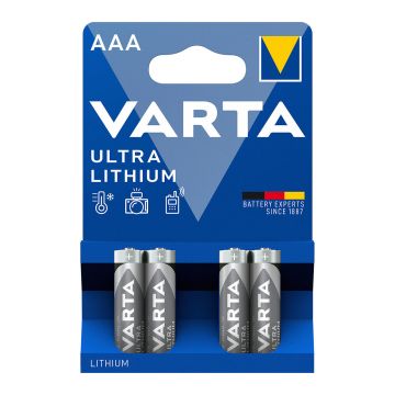 VARTA LITHIUM PARISTO AAA 4KPL