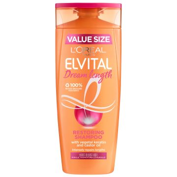 LOREAL ELVITAL DREAM LENGTH RESTORING SHAMPOO PITKILLE, VAURIOI