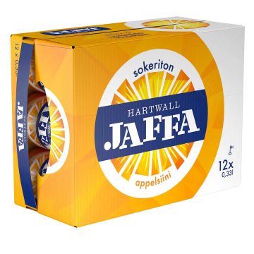 HARTWALL JAFFA APPELSIINI SOKERITON 0,33 TLK 12-PACK 3,96 L