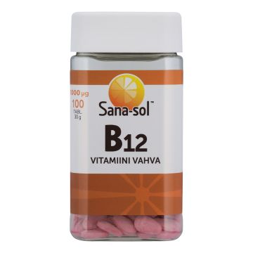 SANA-SOL B12-VITAMIINI VAHVA 1000MIKROGR. 100 KPL