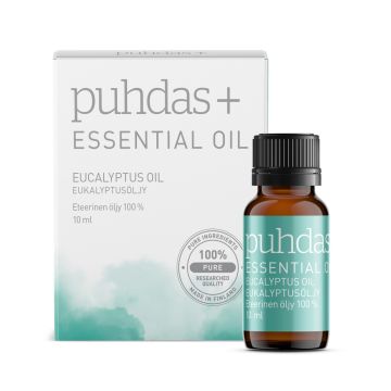 PUHDAS+ 100 % PREMIUM ESSENTIAL OIL EUKALYPTUS 10 ML