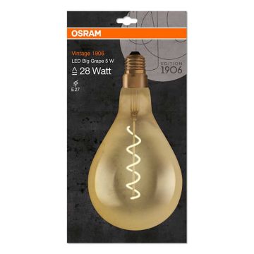 OSRAM 1906 LED BIGBULB 5W 2000K FILAMENTTI E27 KANTA PÄÄRYNÄ