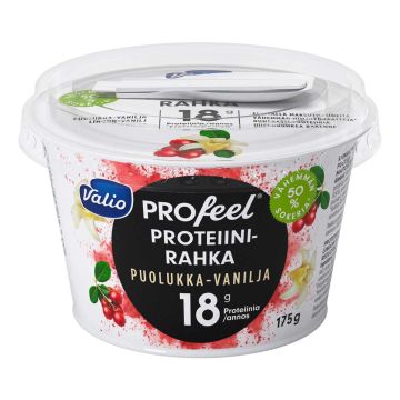 VALIO PROFEEL PROTEIINIRAHKA PUOLUKKA-VANILJA VÄH-HIILIHYDR. LA