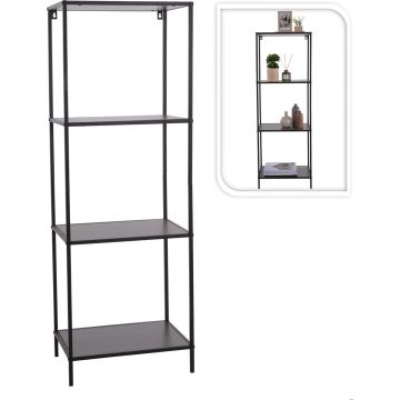 SEINÄHYLLYT METALLIA 45X30X130CM