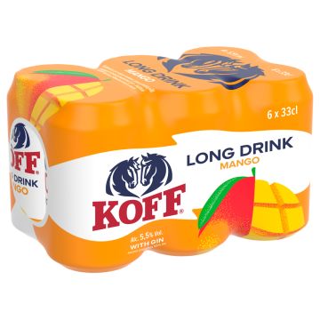 KOFF LONG DRINK 5,5% MANGO 0,33 TLK 6-PACK 1,98 L