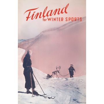 POSTIKORTTI WINTERSPORTS - IN PINK