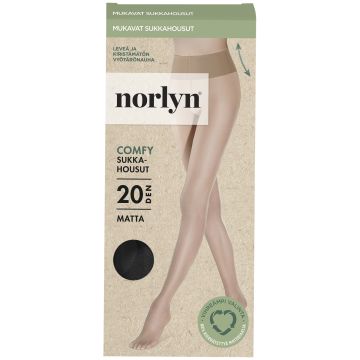 NORLYN COMFY 20DEN SUKKAHOUSUT 52-53 1210 MUSTA