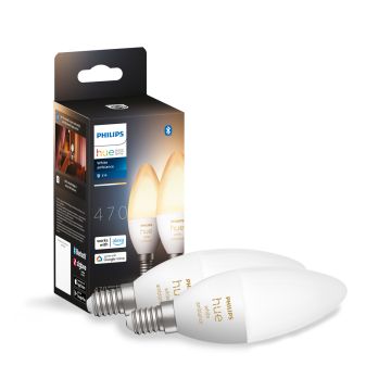 PHILIPS HUE WHITE AMBIANCE ÄLYLAMPPU 4W E14 2KPL 320L 2200-650