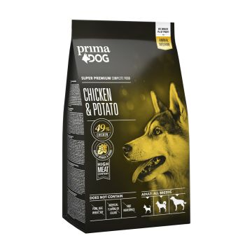 PRIMADOG TÄYSRAVINTO KANA-PERUNA KAIKKI RODUT 2 KG