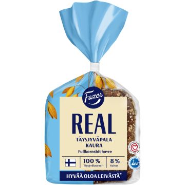 FAZER REAL TÄYSJYVÄPALA 100% KAURA 4KPL 310 G