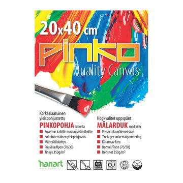 PINKO MAALAUSPOHJA 20X40CM 300G 100% PUUVILLA 300G