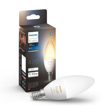 PHILIPS HUE WHITE AMBIANCE ÄLYLAMPPU 5.2W B39 E14 320L 2200-65