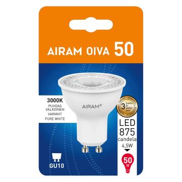 AIRAM LED OIVA PAR16 4,2W GU10, 3000K 36 370LM 875CD