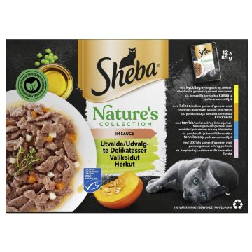 SHEBA ANNOSP. NATURE'S COLLECTION KASTIKELAJ. 12*85G 1,02 KG