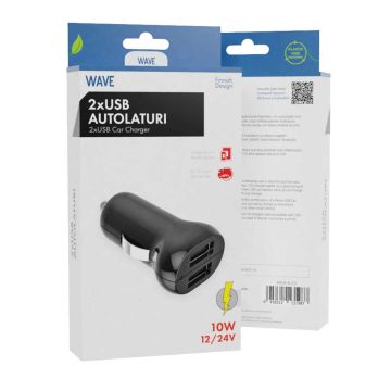 WAVE AUTOLATURI, 2X USB (10W)