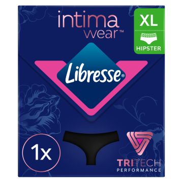 LIBRESSE INTIMAWEAR HIPSTER BLACK XL