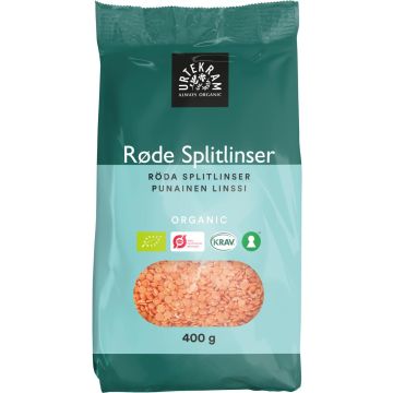 URTEKRAM PUNAINEN LINSSI LUOMU 400 G