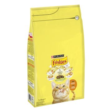 PURINA FRISKIES KISSAN TÄYSRAVINTO ADULT KANA-VIHANNES 3,5 KG