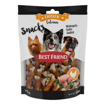 BEST FRIEND CALCIUM SNACKS KANAFILEELLÄ 8CM 275 G