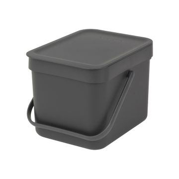 BRABANTIA SORT & GO 6 L ROSKA-ASTIA SEINÄKIINNITYS GREY