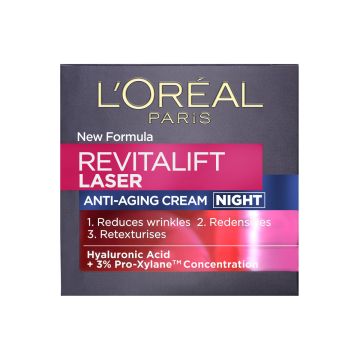 LOREAL REVITALIFT LASER EDISTYKSELLINEN ANTI AGE YÖVOIDE 50