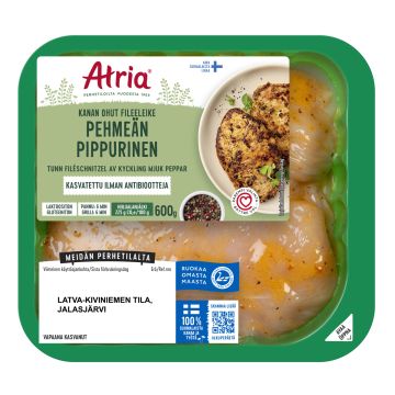 ATRIA KANAN OHUT FILEELEIKE PEHMEÄN PIPPURINEN 600 G