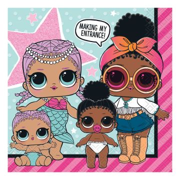 LOL SURPRISE SUURI LAUTASLIINA 16 KPL/PKT, 33 X 33 CM