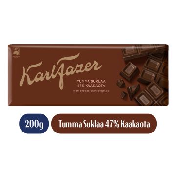 FAZER SUKLAALEVY TUMMA 200 G