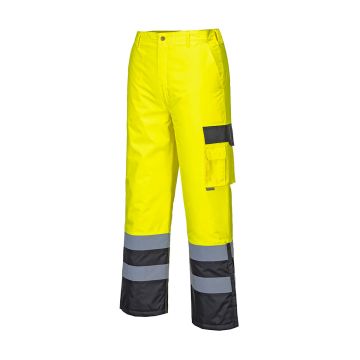 PORTWEST HI-VIS VUORELLISET KONTRASTIVÄRI TALVIHOUSUT S