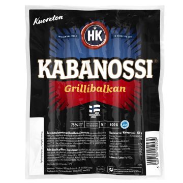 HK KABANOSSI GRILLIBALKAN 400 G