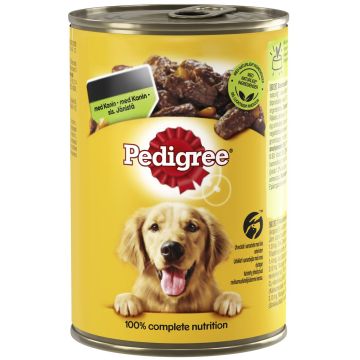 PEDIGREE MEATY APETITE RIISTAA JA PORKKANAA 400 G