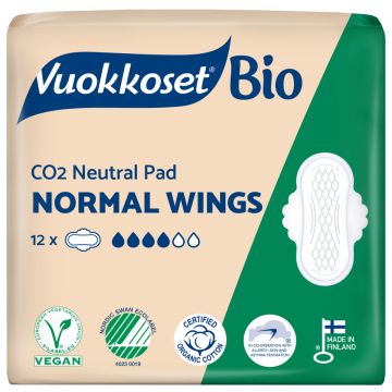 VUOKKOSET 100% BIO WINGS NORMAL 12 KPL