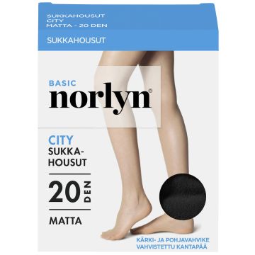 NORLYN CITY 20 DEN SUKKAHOUSUT, 1210 BLACK 40-44