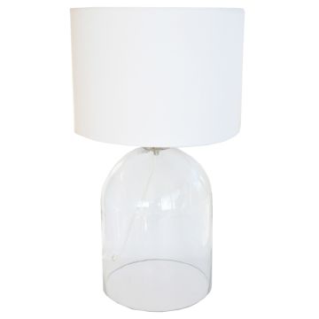 FINNMARI PÖYTÄVALAISIN 29 X 29 X 50 CM LASI KIRKAS/VALKOINEN, E