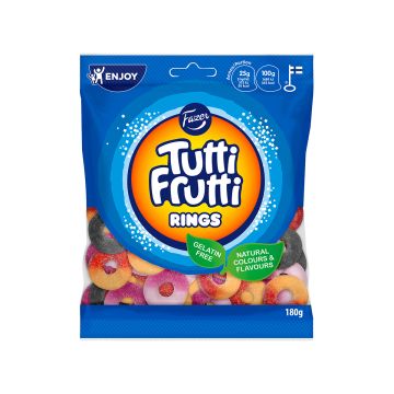 FAZER TUTTI FRUTTI RINGS 180 G