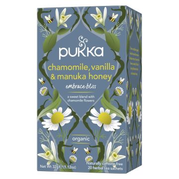 PUKKA YRTTITEE CHAMOMILLA VANILLA HONEY LUOMU 20PS 32 G