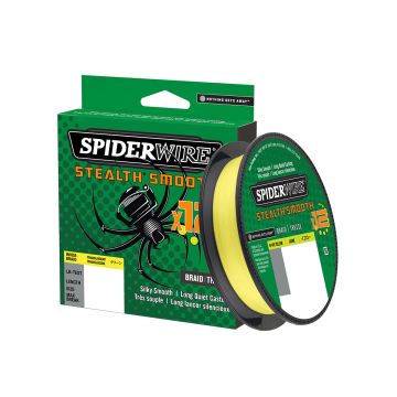 SPIDERWIRE SMOOTH 12 SIIMA 150M HVYEL 0.33MM, 38,1KG