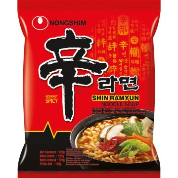 NONG SHIM INSTANT NOODLES SHIN RAMYUN VERY HOT 120 G