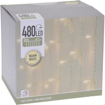 LED 480 VALOVERHO LÄMMIN VALKOINEN 225X300CM, SISÄ- JA ULKOKÄYTÖÖN