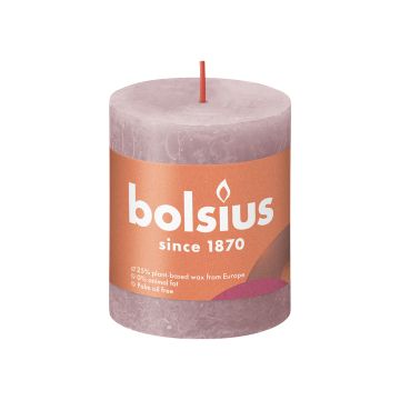 BOLSIUS PÖYTÄKYNTTILÄ 80/68 ASH ROSE