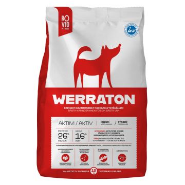 WERRATON KOIRAN TÄYSRAVINTO AKTIIVI 12 KG