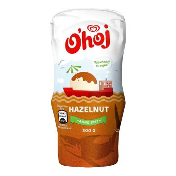 O'HOJ JÄLKIRUOKAKASTIKE HASSELPÄHKINÄKASTIKE 300 G
