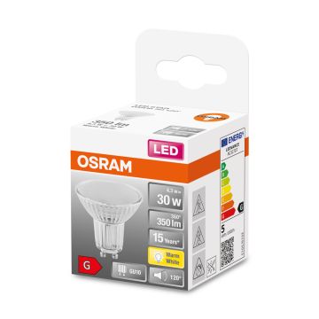 OSRAM LED STAR PAR16 KOHDELAMPPU 50 120 4,3W 2700K GU10