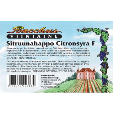 BACCHUS SITRUUNAHAPPO 42,5 G