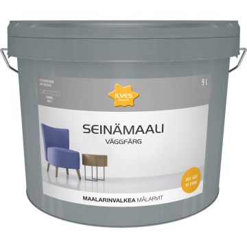 ILVES SEINÄMAALI F157 MAALARINVALKOINEN 9 L